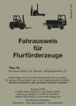 Fahrausweis für Flurförderzeuge